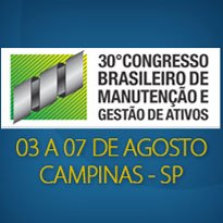 Logo  30º Congresso Brasileiro de  Manutenção e Gestão de Ativos