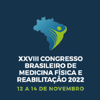 Logo XXVIII Congresso Brasileiro de Medicina Física e Reabilitação 2022