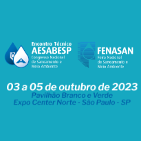 Logo 34º Encontro Técnico AESabesp / Fenasan 2023