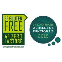 Logo 6º Gluten Free São Paulo,4º Zero Lactose e 3ª Expo Brasil Alimentos Funcionais